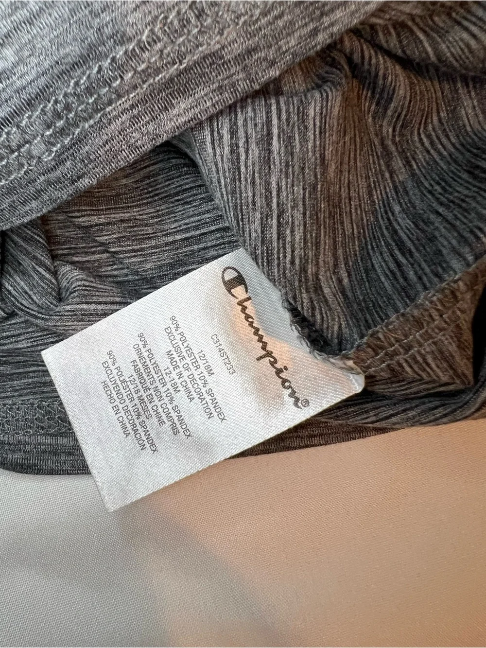 Champion gray tee